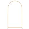 Arch Backdrop Stand, 2.2 x 1.2 m, Stable Structure, Easy Assembly, 1 Piece Gold Metal Arch Backdrop Stand for Wedding, Birthday Party, Graduation,