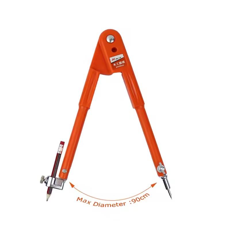 Professional Woodworking Pencil Compass, Marker Pen, Adjustable Radius, Large Compass, Woodworking Compass, Marking Tool