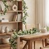 6FT Artificial Eucalyptus Garland Fake Eucalyptus Leaves Greenery Garland Faux Hanging Plants Vines for Wedding Backdrop Arch Wall Decor