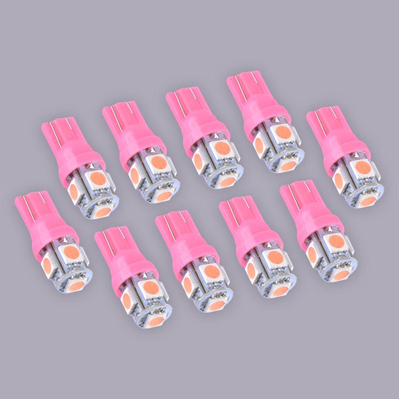 10pcs T10 194 168 2825 LED Speedometer Instrument Gauge Panel Cluster Dash Light Bulb