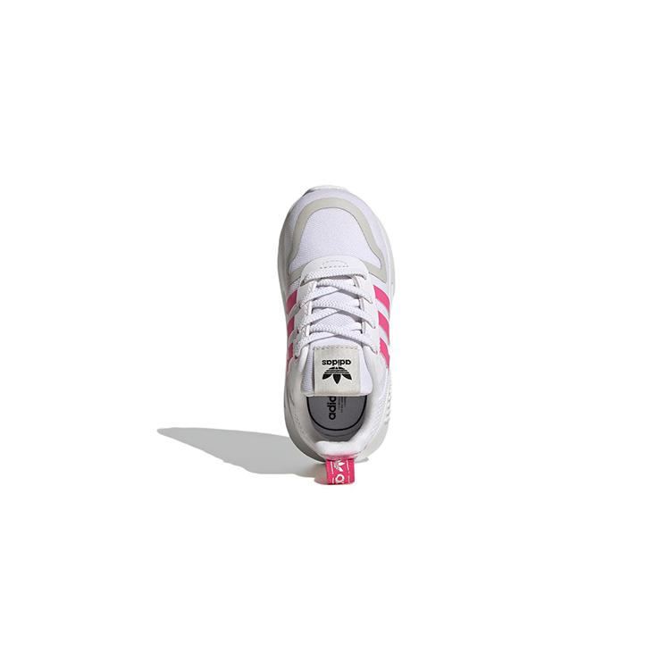 Adidas Originals Multi Abrasion Resistant Breathable Low top Casual Shoes White Gray Pink Infant And Toddler GX4261