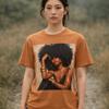 Afro Woman Portrait T-shirt | Fashion Illustration Tee