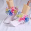 Kids Girls Colorful Lace Socks Beautiful Comfortable Socks