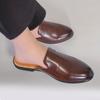 Übergröße 45 46 Slip-On Mules Freizeitschuhe Loafer Lässige Halbschuhe Für Herren Ledersneaker Backless Slides Sandalen