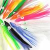 50PCS Mixed Color Squid Skirt Bait Soft Saltwater Fishing Lures Sea Fishing Lures  Trolling Fishing