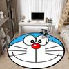 1pc Doraemon Robot Office Round Area Rug, Indoor Mat Suitable For Office,Bedroom Living Room Home Decor, Room Deco A0928181