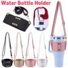 PU Leather Water Bottle Carrier with Strap Bottle Sling Holder  For Stanley 30oz & 40oz Tumbler