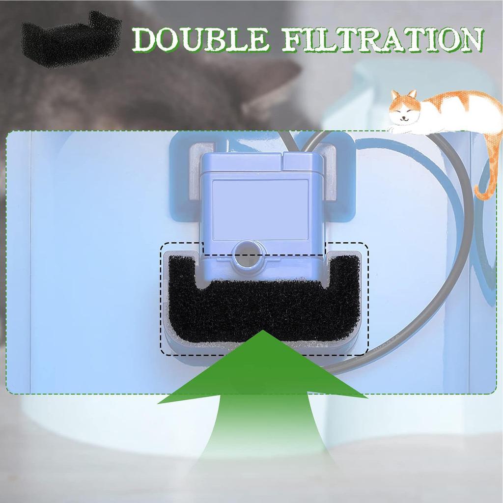 Sponge Filter For Cat Water Fountain Replacement Pet Fountain Foam Filter Cat Drinking Fountain Sponge Cat Water Fountain