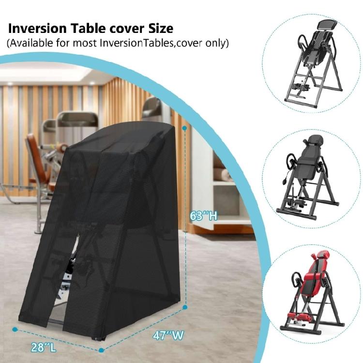 Oxford Cloth Inversion Table Cover Waterproof Gym Equipment Protector Inversion Equipment Protection Covers with Zippers