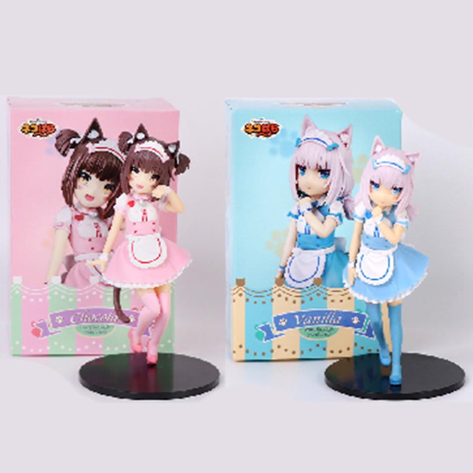 New Cat Maid Anime NEKOPARA Figure Chocolates Vanilla Cute Pretty Cat Style Model PVC Static Child Toys Collectible Gifts