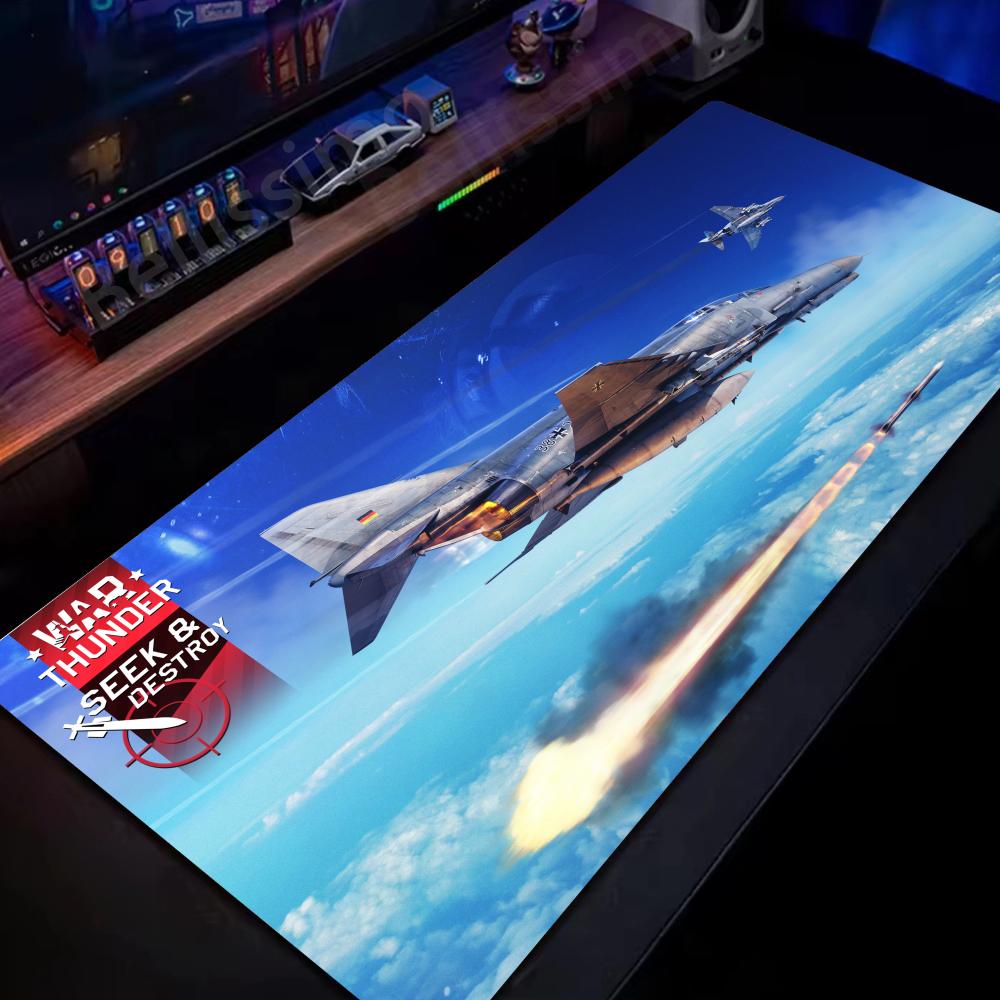 Tappetino Mouse War Thunder Gamer Nuovo HD Tappetini per Scrivania Casa MousePad Tappetino Tastiera Morbido Ufficio Antiscivolo Gomma Naturale Tappetino Mouse Gamer