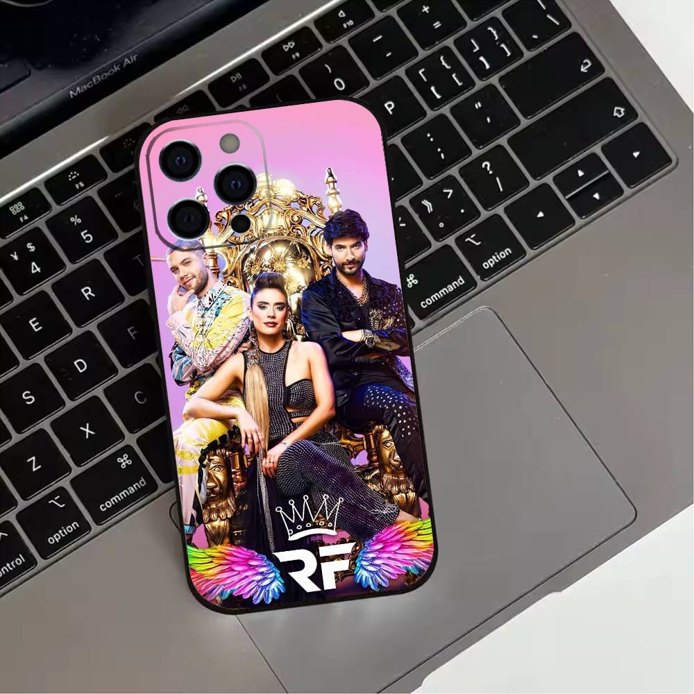 

Queen of Flow La Reina Del Flow Phone Case For iPhone 17,16,15,14,13,12,11 Plus,Pro Max,XS,Soft Silicone Black Cover iPhone14ProMax
