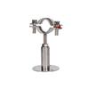 304 Stainless Steel Adjustable Base Pipe Bracket and Clamp for Water/PVC Pipes