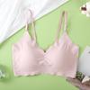 Seamless Wire-Free Nude Comfort Plus Size Sports Bra with Beautiful Back Design