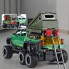 1/28 BENZ X-CLASS 6X6 Οχήματος Κάμπινγκ Εκτός Δρόμου Μοντέλο Αυτοκινήτου από Κράμα Ήχος και Φως Παιδικό Παιχνίδι Συλλεκτικά Δώρο Γενεθλίων