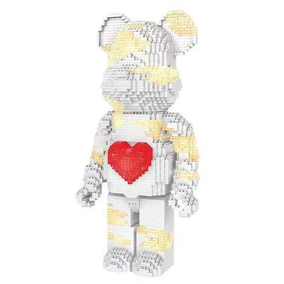 Nanoblock Large White Heart Bear Mood Light 3168 Pieces (PCS)