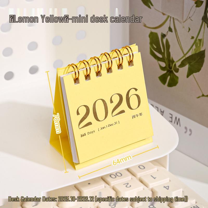 2026 Jahr des Pferdes Niedlicher Cartoon Schreibtischkalender & Planer Notizbuch für Studenten