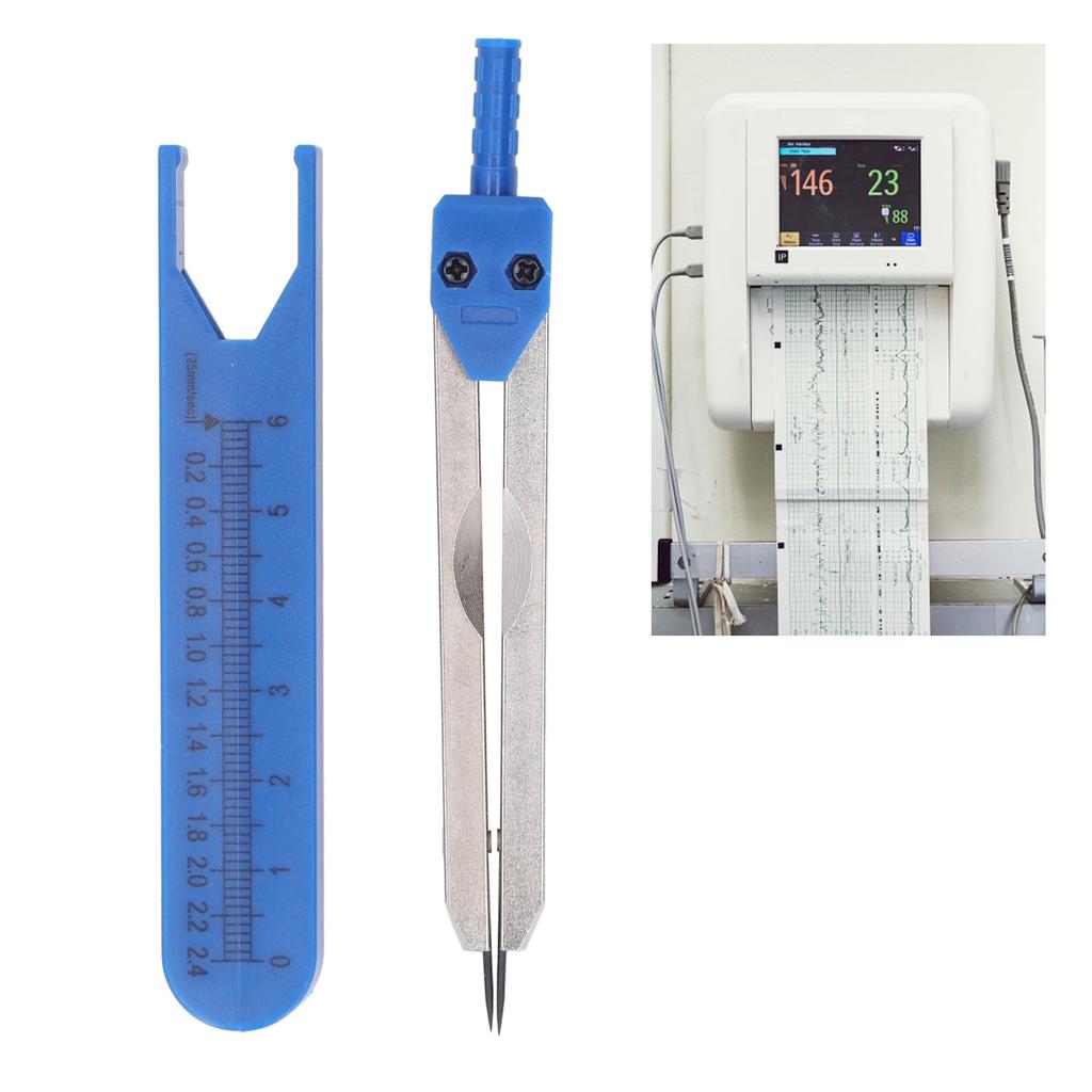 EKG Calipers Stainless Steel 0‑2.4in Ruler Drafting Divider Measuring Tool for Nursing