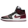 Air 1 Mid SE Gold Pendants Women Sneakers Red Black Dark-Beetroot CZ4385-016