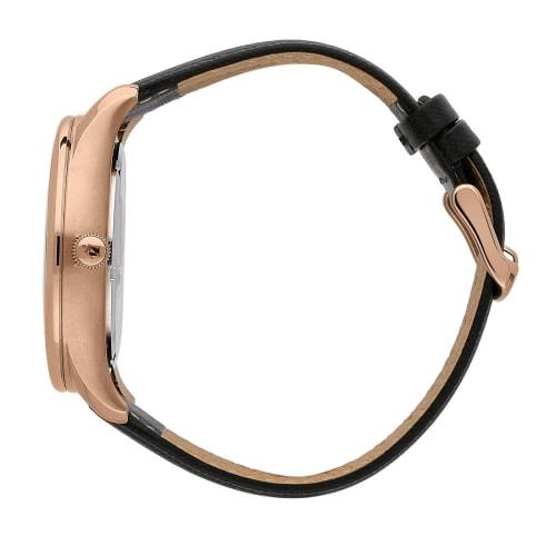 Official Maserati Tradizione 45mm Black Leather Men's Solar Watch (Battery Not Included) R885114601, 10 ATM Water Resistance, 2-Year Japan Sports Warr