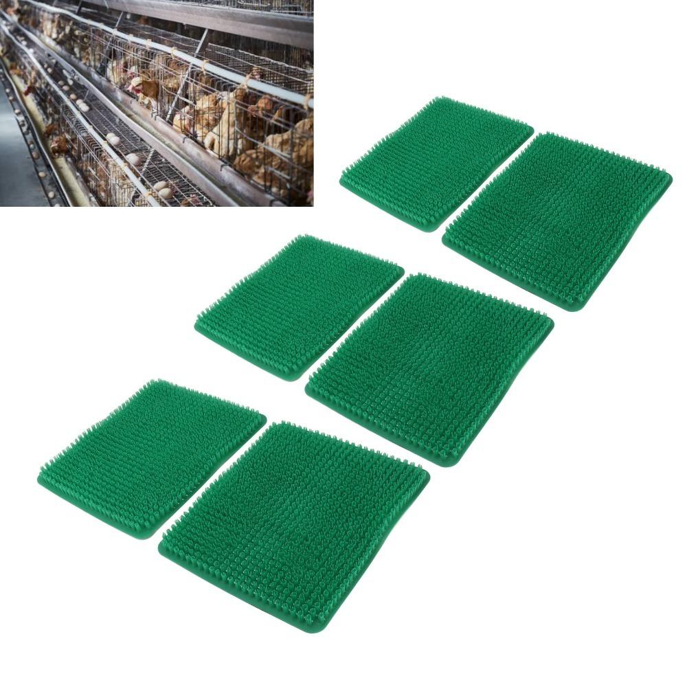 6pcs Breathable Chicken Egg Laying Accessory PE Chicken Bedding Pads Nest Box Liners Chicken Coop