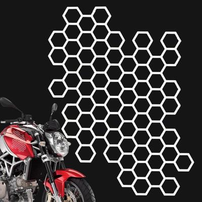 Motorcycle Sticker Creative Honeycomb Body Decoration Stickers For Car Refit Creative Body Stickers Auto Exterior