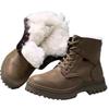 BuYiLian Men's Thickened Winter Snow Martin Boots