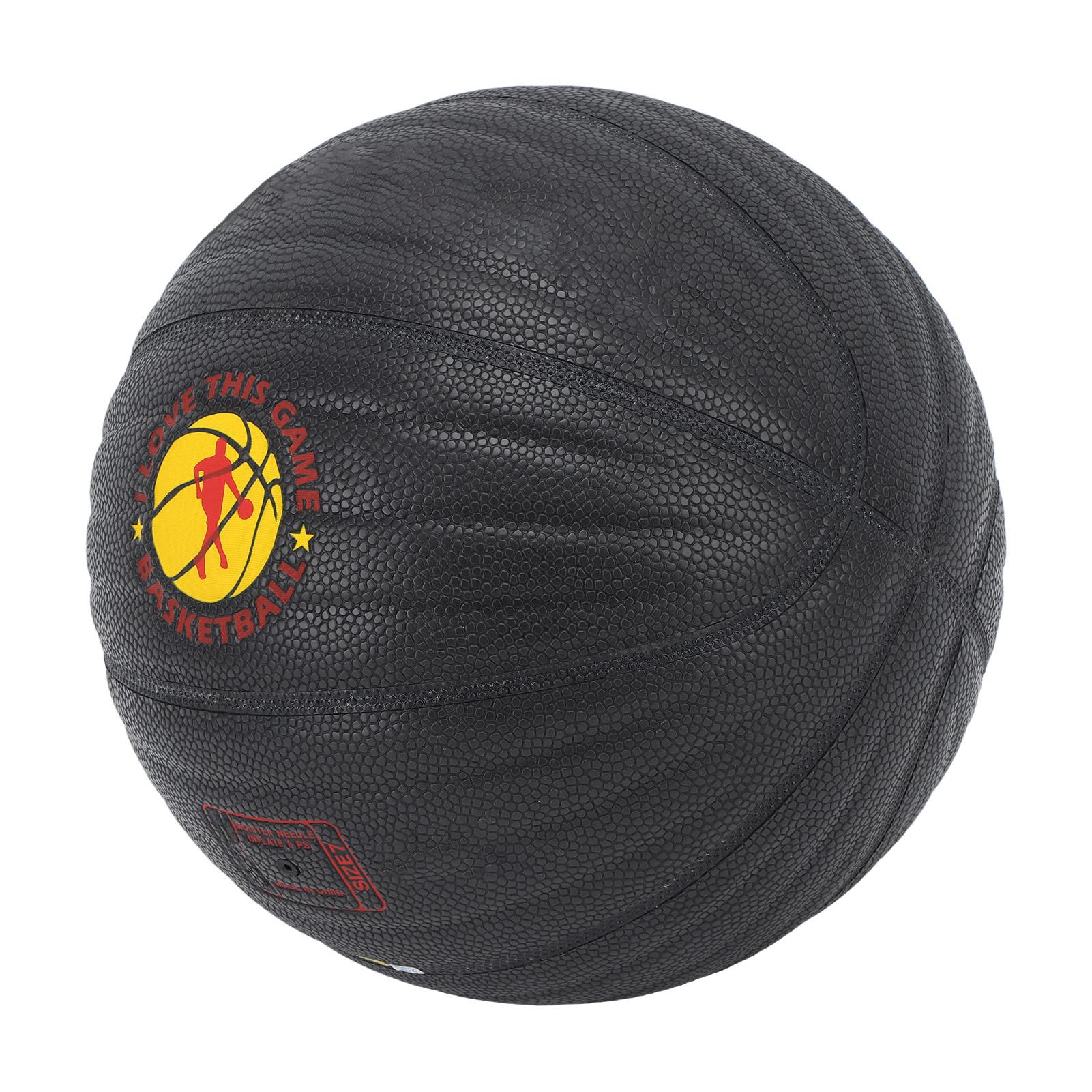 Gewogen Trainingsbasketbal PU Goede Stuit Maat 7 Zware Trainer Basketbal voor Mannen Vrouwen Rode Tekst 1,5 kg 3,3 lb rood
