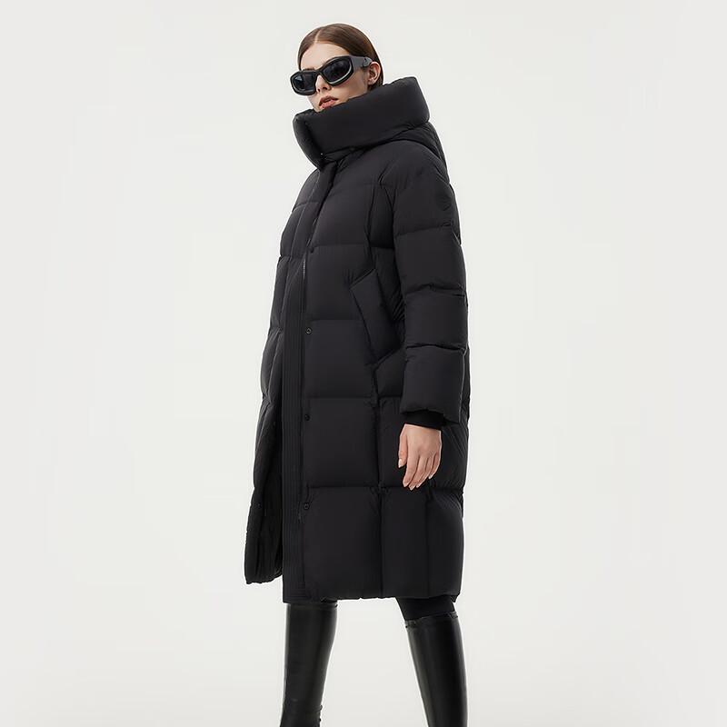 Tanboer Women's Long Down Jacket with Detachable Hood TBF520802Z