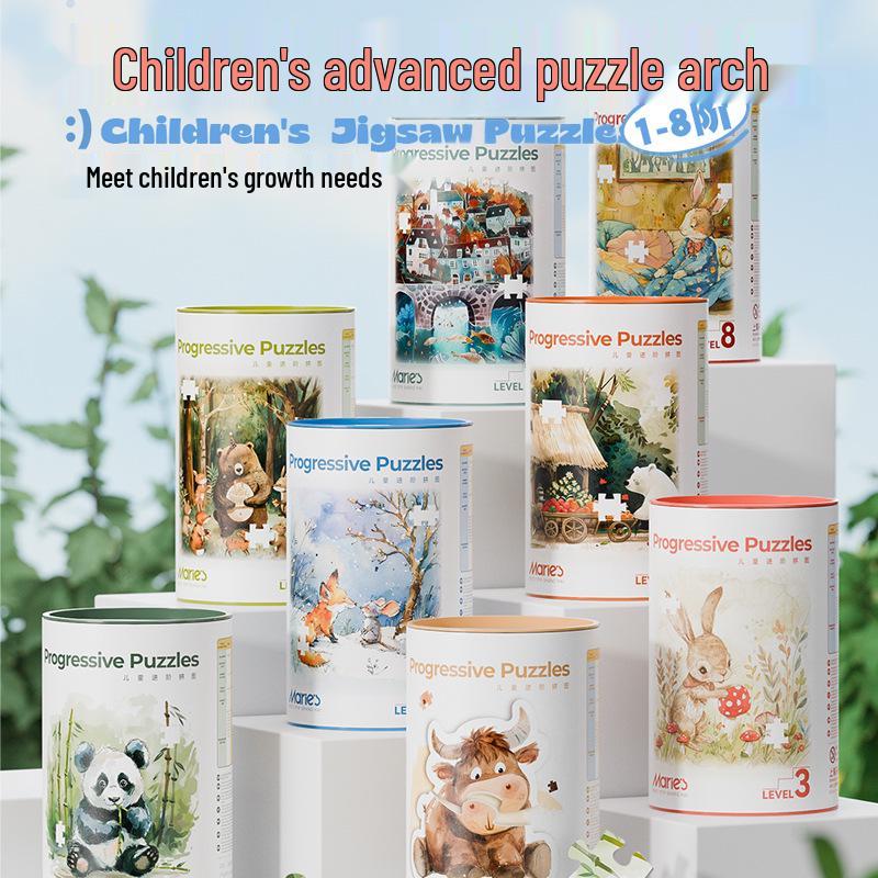 

Mali Children s Educational Watercolor Puzzle - Chinese Style Light Ink Design