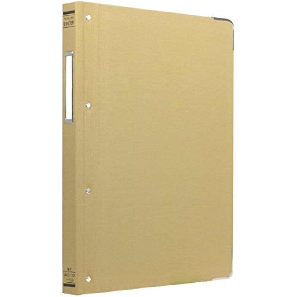 Kokuyo A4 Vertical Square File Binder with Metal, 30 Holes, Holes, Holds 100 Sheets, Ha-113Z