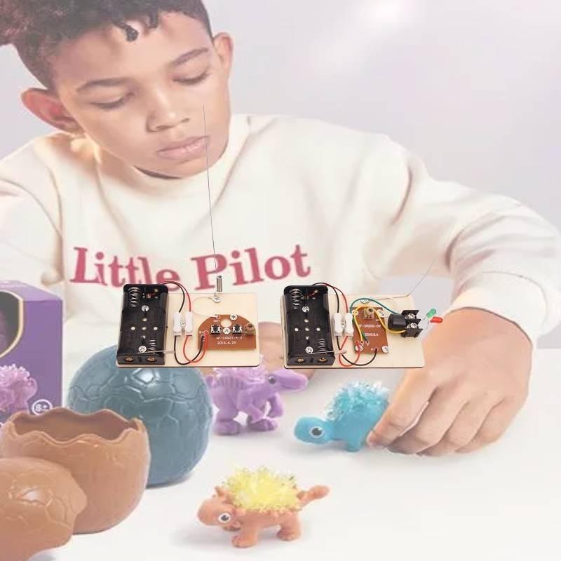 Stamm DIY Telegrafenmaschine Lernmodell für Kinder Holzmaterial Anpassbar