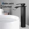 Countertop Mount Bathroom Faucet Anti-Leakage Rust-proof Lavatory Basin Faucet Square Sink Tap Sink Faucet Guest Bath