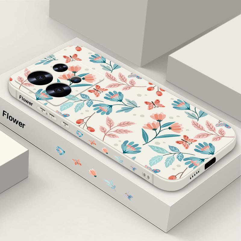 Flower Case For Xiaomi Redmi Note 13 12 11 14 Pro 5G 11s Funda Xiaomi 13T 11T Pro Poco X6 F6 Mi 11 Lite 5G NE Lanyard Cover