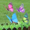 NUOBESTY 12pcs Butterfly Stakes Fake Butterflies Stake 3D Butterflies Stakes for Garden Lawn Patio Yard Pathway Indoor Outdoor Ornaments (Random