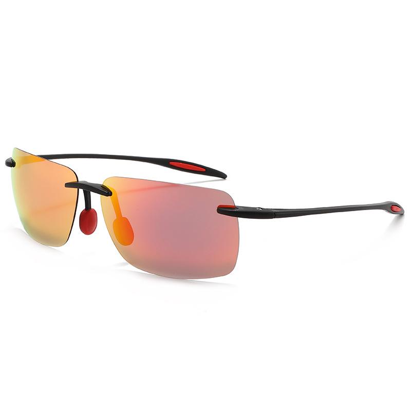 TR Frameless Polarized Sunglasses for Men & Women: Stylish UV Protection