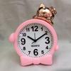 Creative and stylish cute cartoon head alarm clock Bedroom bedside children's sleep quartz clock
