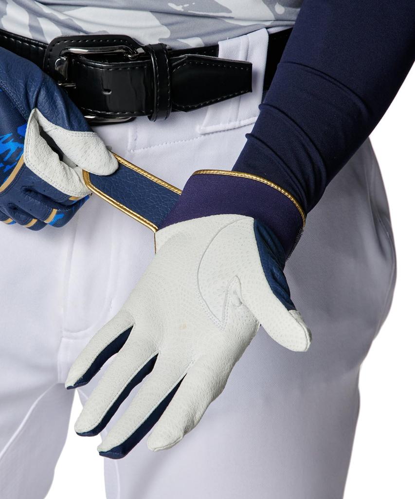 [Under Armor] UA UNDENIABLE BATTING GLOVES 6012834(410) Midnight Navy Metallic