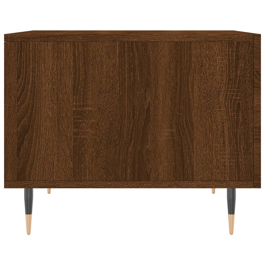Vidaxl Coffee Table, Brown Oak, 50X50X40 Cm