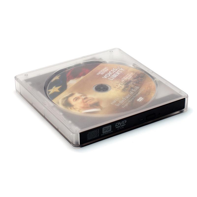 

Type-C + USB 3.0 Transparent CD/DVD Burner - External Optical Drive for Laptops & Desktops