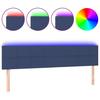 VidaXL Tête de Lit à LED Meuble de Chambre à Coucher Accessoire de Lit Double Tête de Cadre de Lit Intérieur Bleu 3121624