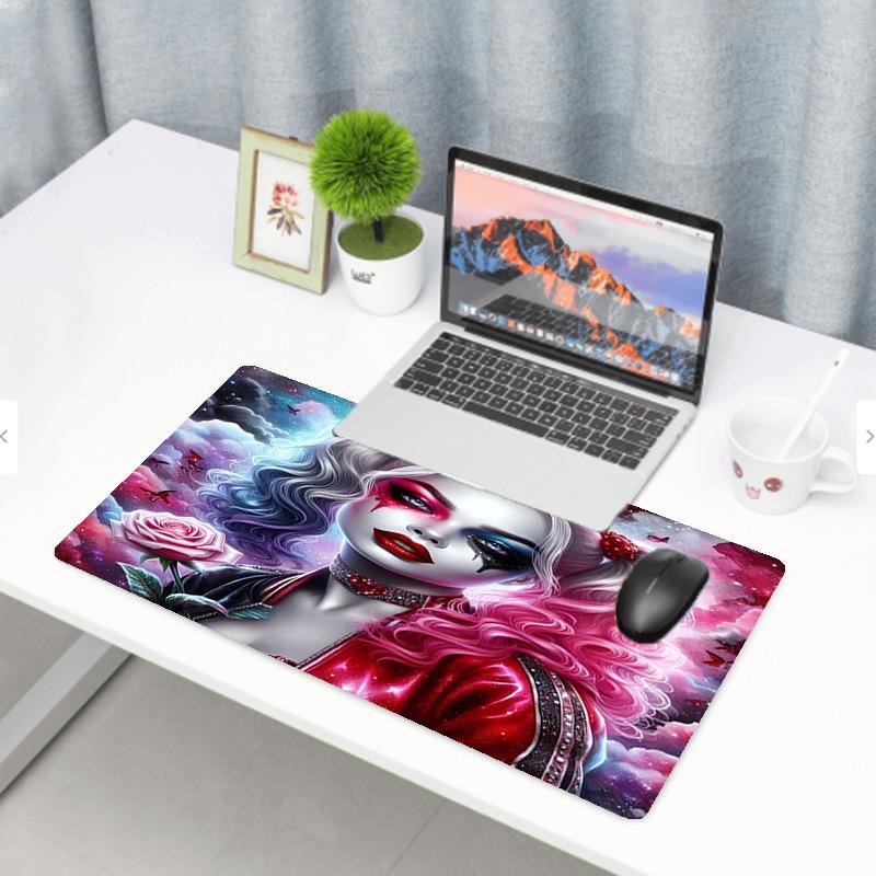Superhero Print Mouse Pad, Anti‑Slip Desktop Keyboard Mat, for PC Laptop Gaming Working Daily Use, Cool Festival Surprise Gift