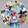 Set de Stickere Impermeabile Haaland: 50 de Autocolante Sportive Fotbalistice cu 50 de Stele pentru Laptopuri și Valize