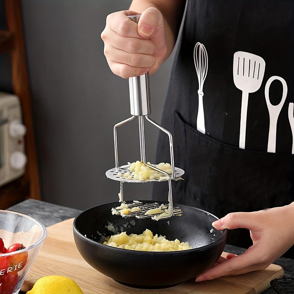 Stainless Steel Double Layer Masher, Professional Potato Masher, Kitchen Tools, Making Mashed Potatoes, Banana Masher, Avocado Masher, Pumpkin Masher