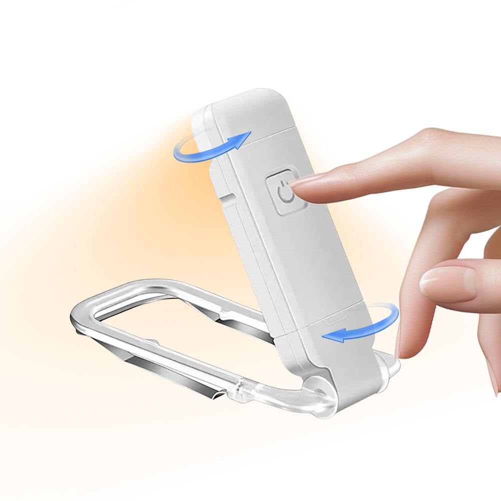 USB Rechargeable Portable Clip-on LED Reading Light Reading Lamp Eye Care Book Lamp for Book Lovers Kids