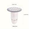 1pc White ABS Toilet Drain Cover, Anti-Odor Silicone Bathroom Floor Drain, and Smell Blocker, Drain Cover, Sewer, Odor Eliminator