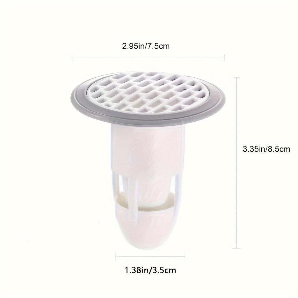 1pc White ABS Toilet Drain Cover, Anti-Odor Silicone Bathroom Floor Drain, and Smell Blocker, Drain Cover, Sewer, Odor Eliminator
