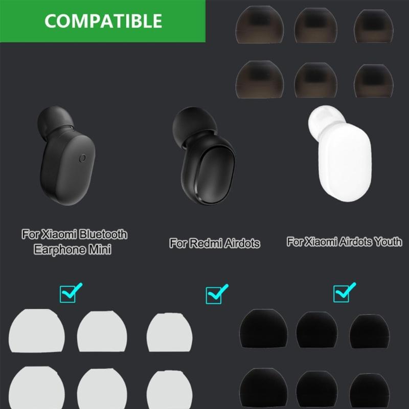 Ear Pads For M5 Airdots Bluetooth-compatible Earphone Covers Ear Caps Silicone Tips Ear Buds Eartips For Earphones