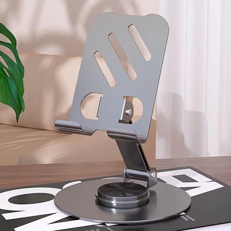 Adjustable Aluminum Alloy Phone & Tablet Holder for Desktop