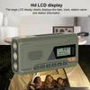 Portable DAB FM Radio with Flashlight BT Speaker Hand Crank Radio Emergency Weather Radio for Outdoor Camping Emergency